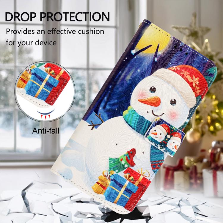 Christmas Series Buckle Leather Phone Case with Hand Strap, For Samsung Galaxy S23 5G, For Samsung Galaxy Xcover6 Pro, For Samsung Galaxy S22 Ultra 5G, For Samsung Galaxy S22+ 5G