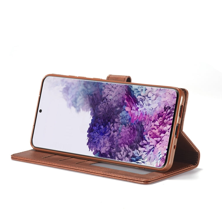 For Samsung Galaxy S20 FE 5G / S20 Lite LC.IMEEKE Calf Texture Horizontal Flip Leather Case, with Holder & Card Slots & Wallet & Photo Frame(Black)