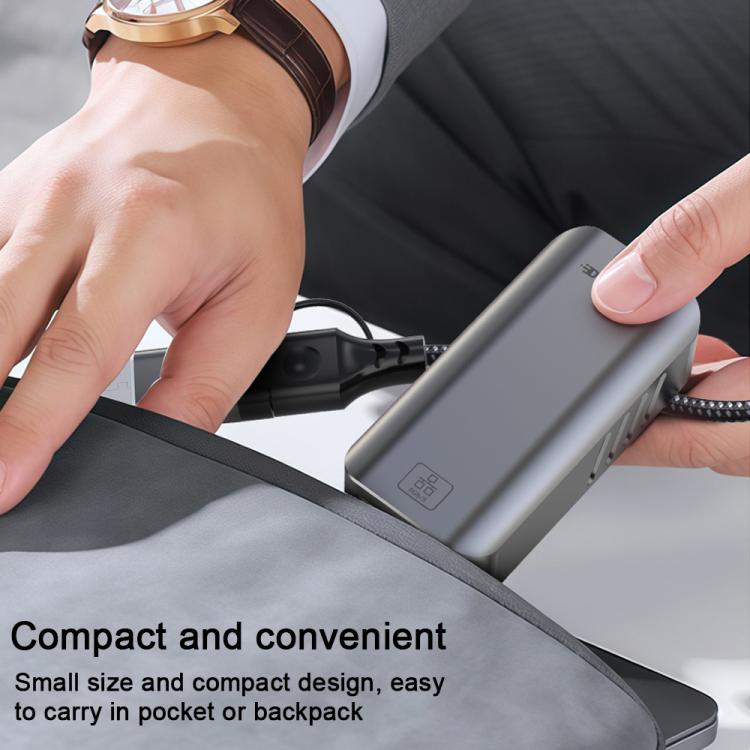 USB -C / Type-C Elbow to RJ45 Aluminum Alloy Shell Ethernet HUB Adapter, Type-C Elbow to RJ45