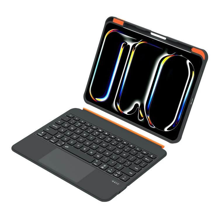 Colorful Backlight Bluetooth Keyboard Leather Tablet Case with Rotating Holder, For iPad Air 11 2025 / iPad 2025 / 2022