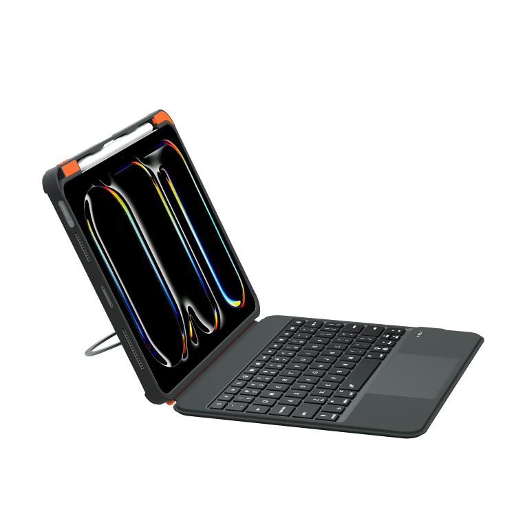 Colorful Backlight Bluetooth Keyboard Leather Tablet Case with Rotating Holder, For iPad Air 11 2025 / iPad 2025 / 2022