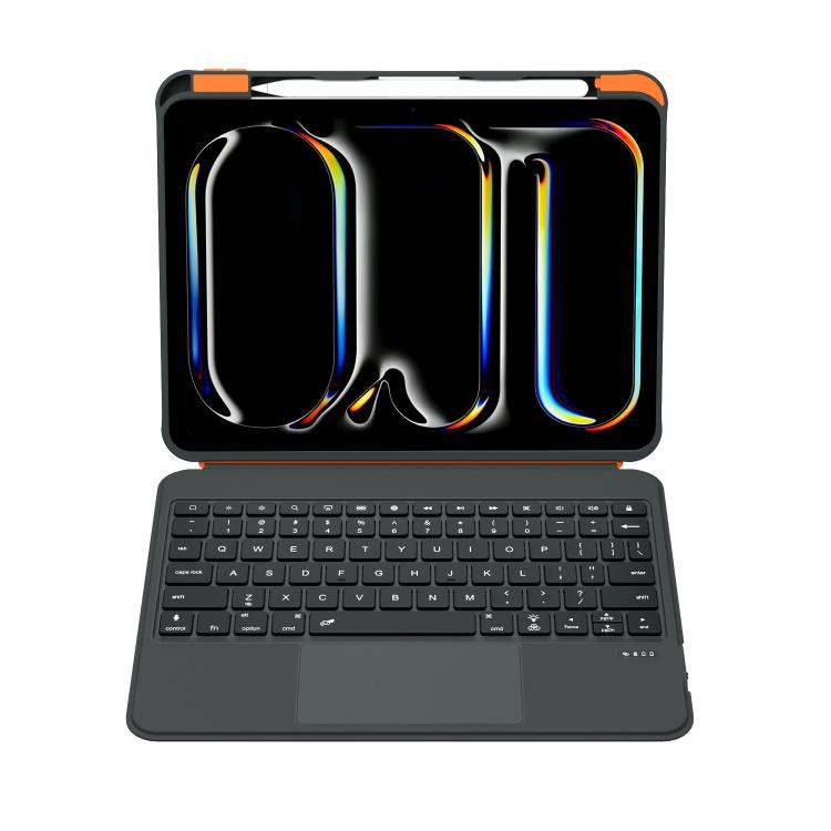 Colorful Backlight Bluetooth Keyboard Leather Tablet Case with Rotating Holder, For iPad Air 11 2025 / iPad 2025 / 2022