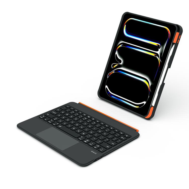Colorful Backlight Bluetooth Keyboard Leather Tablet Case with Rotating Holder, For iPad Air 11 2025 / iPad 2025 / 2022