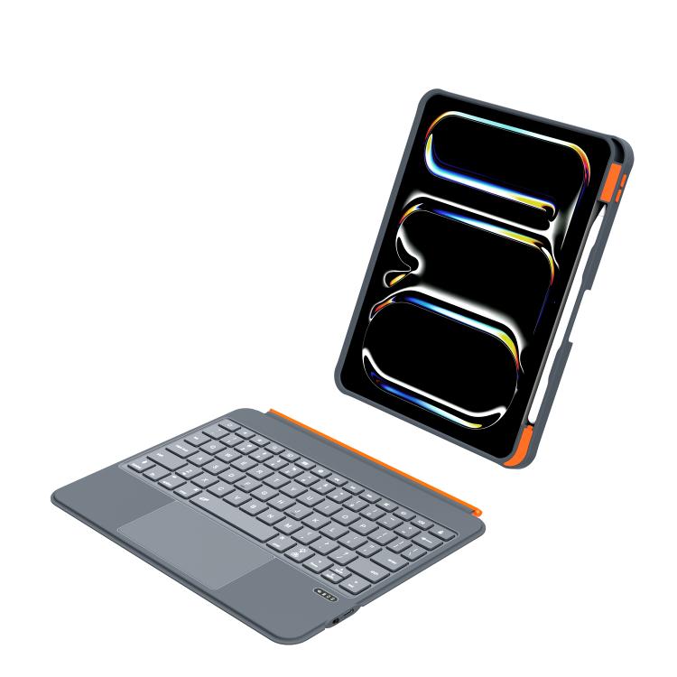 Colorful Backlight Bluetooth Keyboard Leather Tablet Case with Rotating Holder, For iPad Air 11 2025 / iPad 2025 / 2022