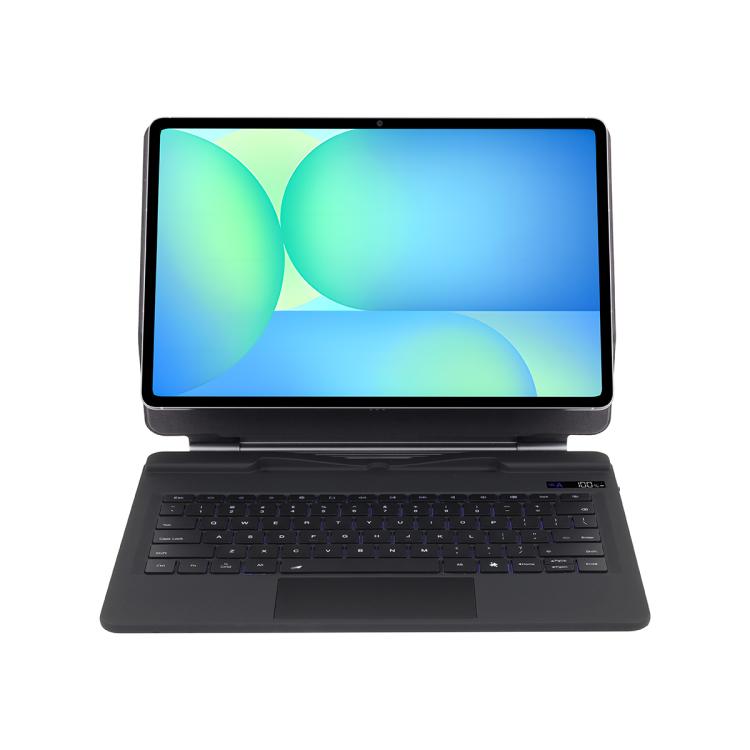 P820 Magnetic Bluetooth Keyboard Leather Tablet Case, For Samsung Galaxy Tab S10 FE+