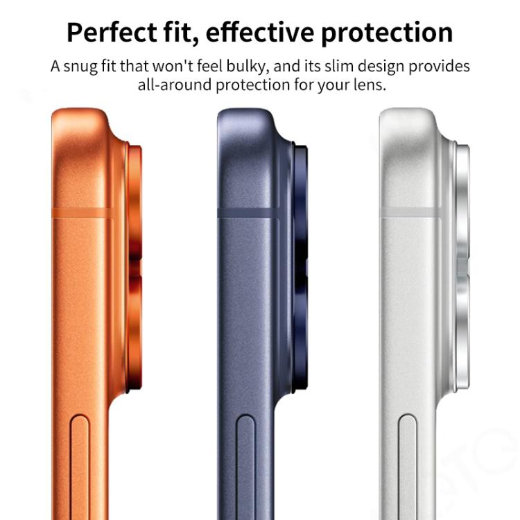 XDcase Armor Full-Coverage Frosted Metal Camera Lens Ring Film, For iPhone 17
