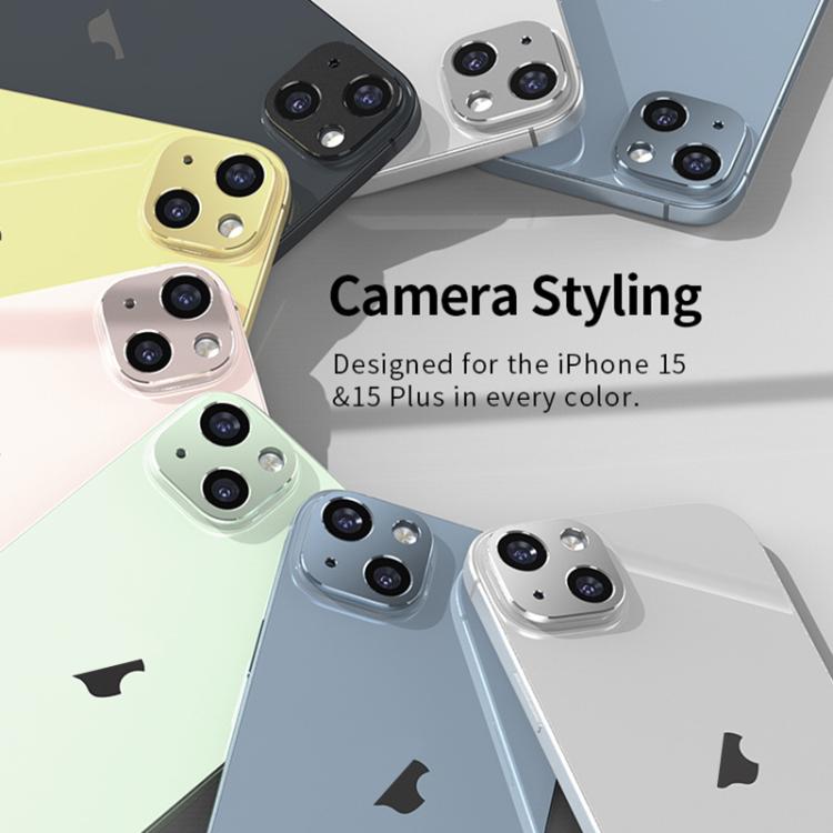 XDcase Titanium Alloy Hollow Camera Lens Protector, For iPhone 16 / 16 Plus