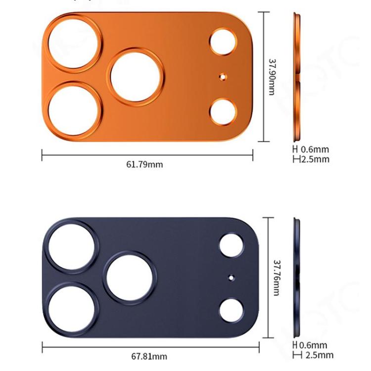 XDcase Titanium Alloy Hollow Camera Lens Protector, For iPhone 17 Pro Max, For iPhone 17 Pro