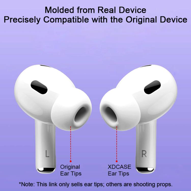 XDcase 4 Pairs Silicone Earplugs with Pressure Relief Holes L / M / S / XS Size, L / M / S / XS