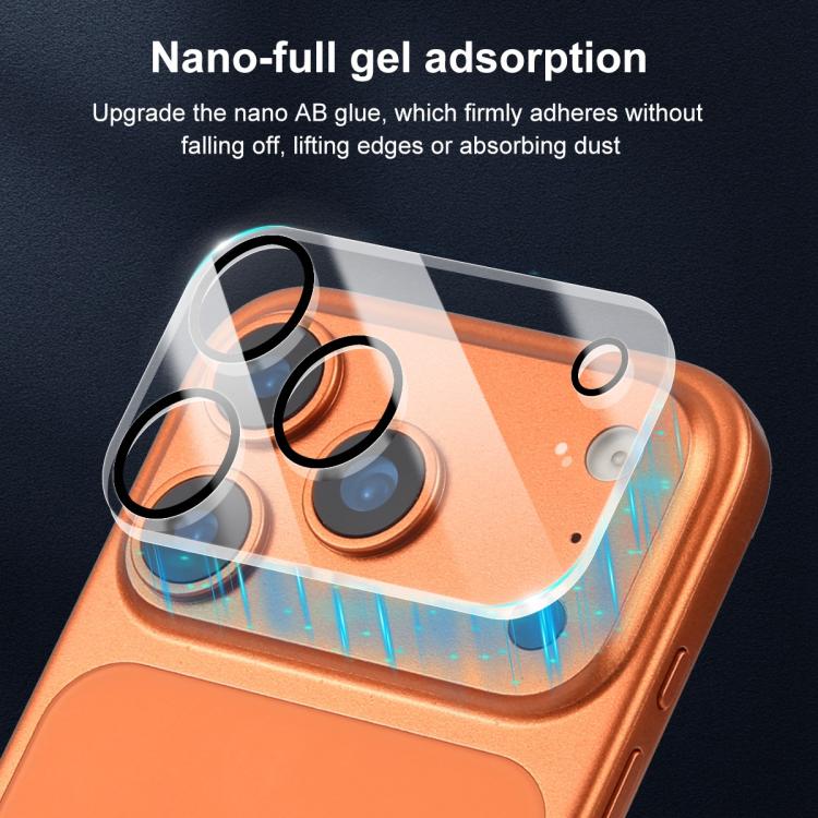XDcase Silkscreen Integrated Tempered Glass Back Camera Film, For iPhone 17 Pro Max, For iPhone 17 Pro, For iPhone 17, For iPhone Air, For iPhone 16 Pro / 16 Pro Max, For iPhone 16 / 16 Plus, For iPhone 15 Pro / 15 Pro Max, For iPhone 15 / 15 Plus     ...
