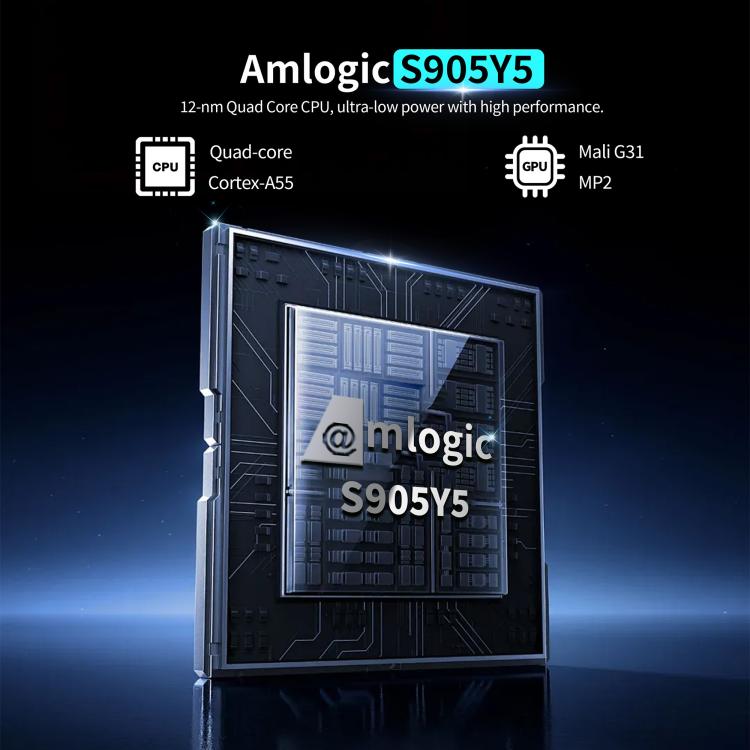 X96 NEX 4K Android 14 Smart TV Box with Remote Control, Amlogic S905Y5 Quad Core, 2GB+16GB, 4GB+32GB