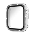 xDfind Single Row Diamond Tempered Glass Film Integrated PC Watch Case, For Apple Watch Series 3 / 2 / 1 42mm