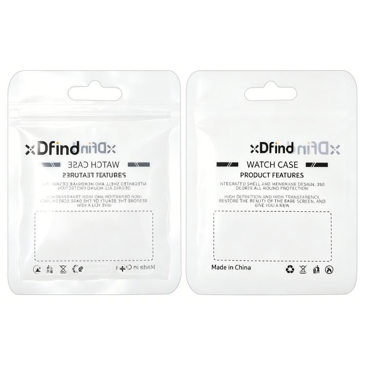 xDfind Single Row Diamond Tempered Glass Film Integrated PC Watch Case, For Apple Watch Ultra 3 / 2 / 1 49mm, For Apple Watch Series 9 / 8 / 7 45mm