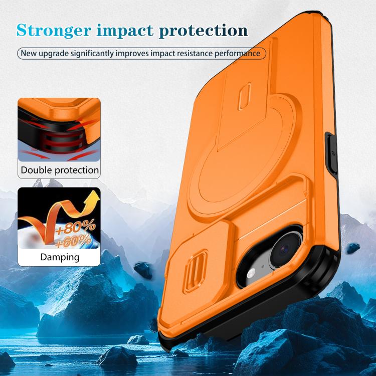 Sliding Camshield MagSafe Holder Phone Case, For iPhone 17e / 16e, For iPhone 17 Pro Max, For iPhone 17 Pro