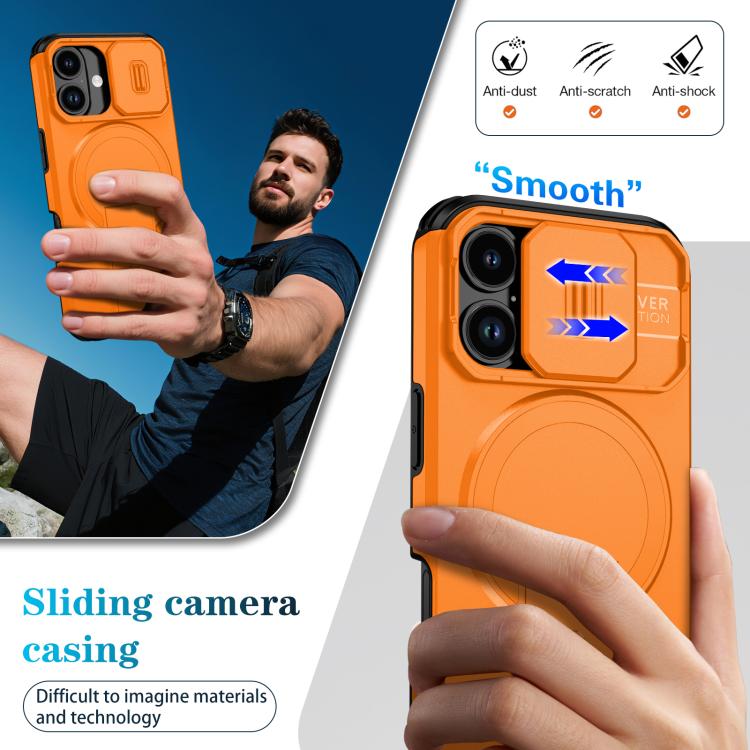 Sliding Camshield MagSafe Holder Phone Case, For iPhone 17, For iPhone Air, For iPhone 16 Pro Max