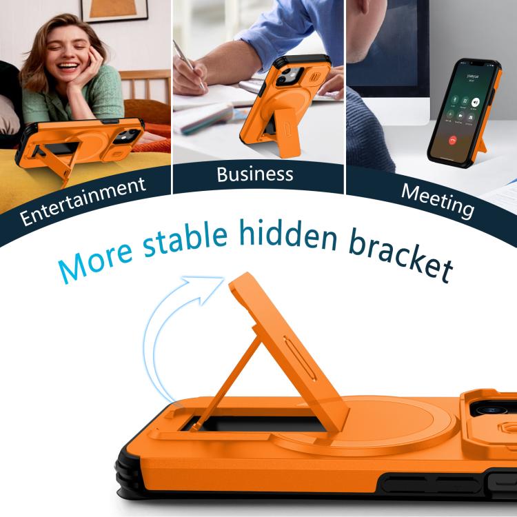 Sliding Camshield MagSafe Holder Phone Case, For iPhone 13 mini / 12 mini, For iPhone 12 Pro / 12, For iPhone 12 Pro Max