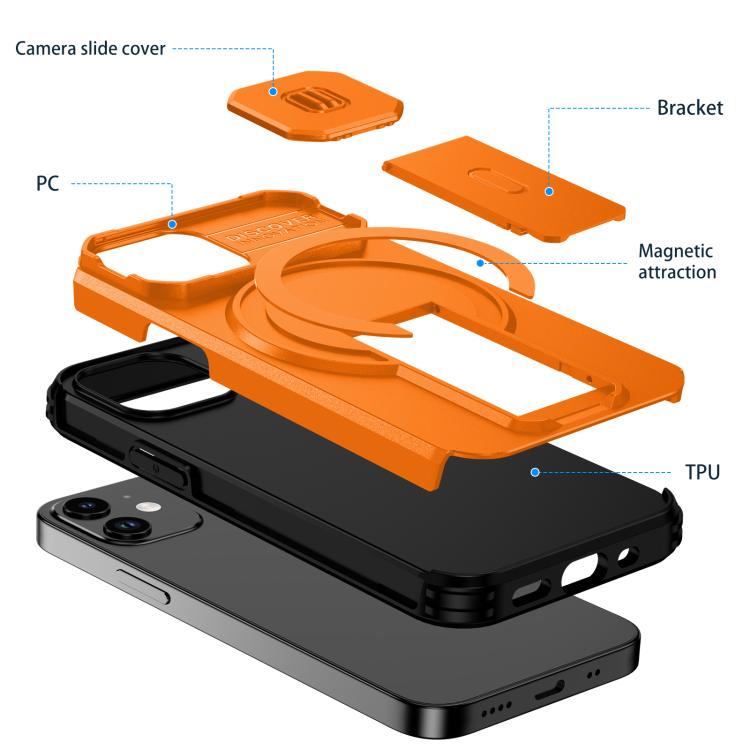 Sliding Camshield MagSafe Holder Phone Case, For iPhone 13 mini / 12 mini, For iPhone 12 Pro / 12, For iPhone 12 Pro Max