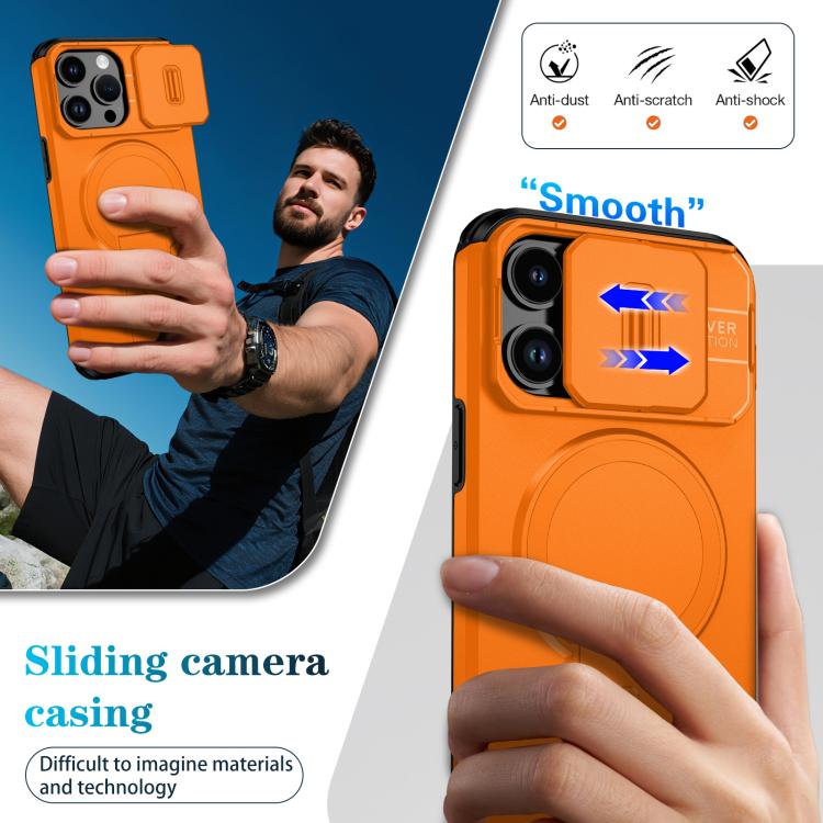 Sliding Camshield MagSafe Holder Phone Case, For iPhone 14 Pro Max, For iPhone 13 Pro Max, For iPhone 13 Pro
