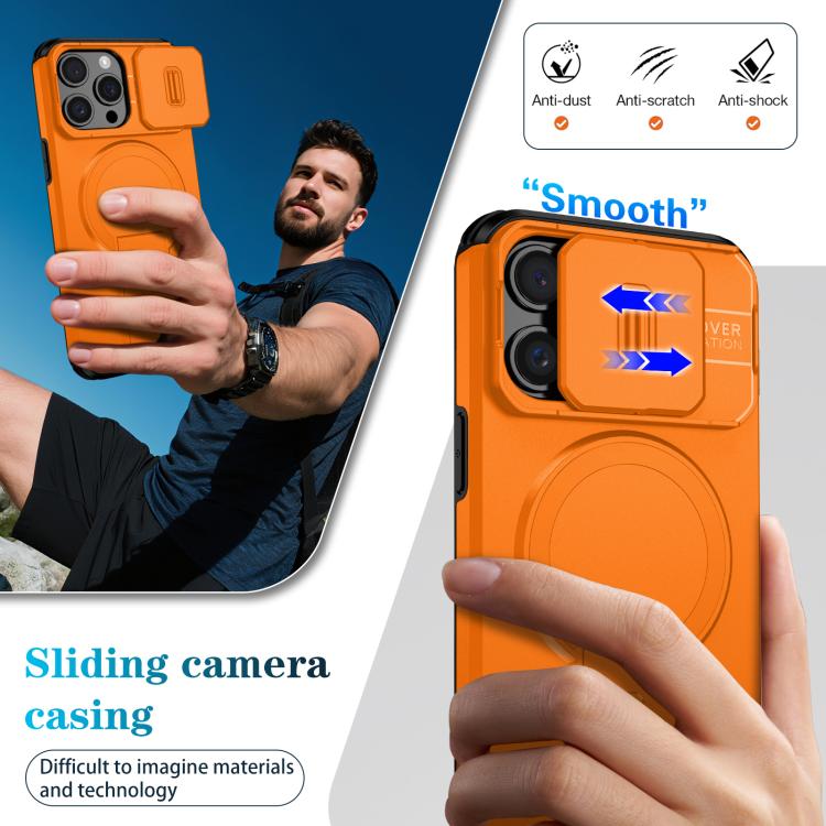 Sliding Camshield MagSafe Holder Phone Case, For iPhone 15 Pro Max, For iPhone 15 Pro, For iPhone 15 Plus / 14 Plus
