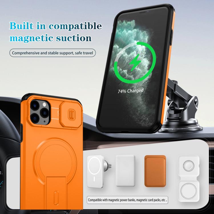 Sliding Camshield MagSafe Holder Phone Case, For iPhone 11 Pro Max, For iPhone 11, For iPhone 11 Pro