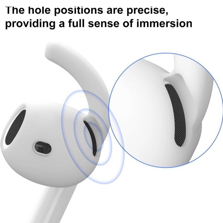 XDcase 3 Pairs Silicone Anti-slip Sports Ear Caps with Storage Case & Carabiner, For AirPods 4