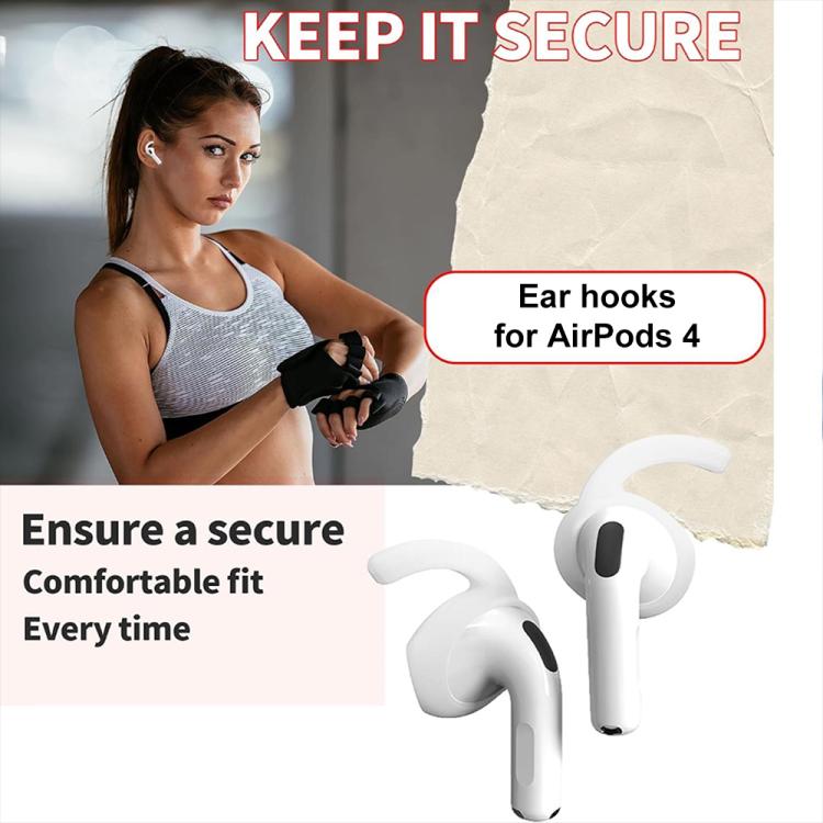 XDcase 3 Pairs Silicone Anti-slip Sports Ear Caps with Storage Case & Carabiner, For AirPods 4