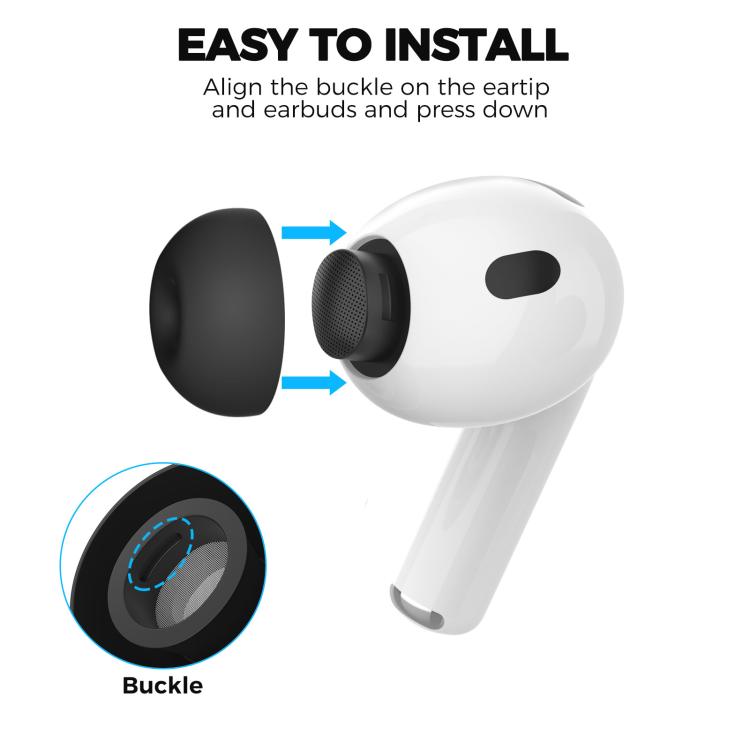 XDcase 4 Pairs Replacement Silicone Ear Tips with Storage & Cleaning Kit, For AirPods Pro 3