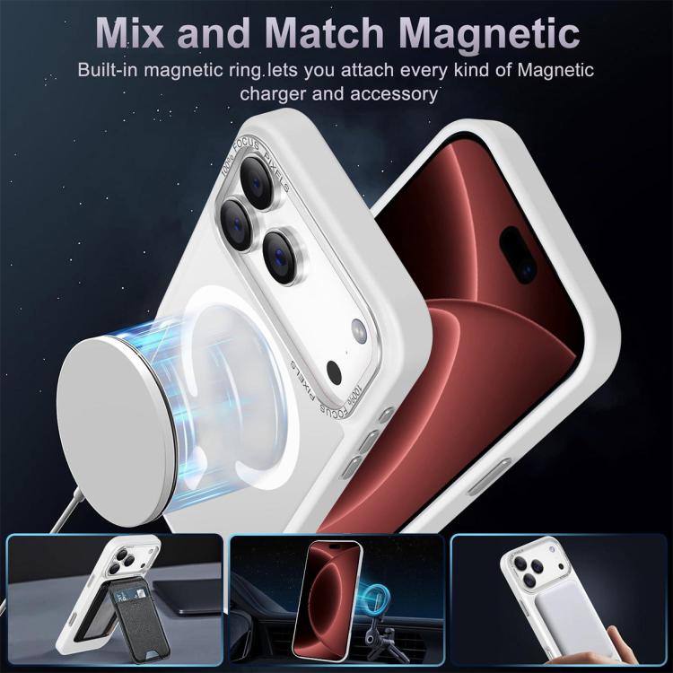 XDcase Metal Lens Frame Skin Feel Magnetic Phone Case, For iPhone 18 Pro, For iPhone 18 Pro Max, For iPhone 17 Pro Max
