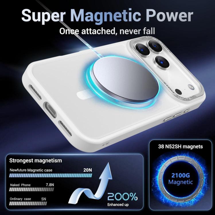 XDcase Metal Lens Frame Skin Feel Magnetic Phone Case, For iPhone 18 Pro, For iPhone 18 Pro Max, For iPhone 17 Pro Max