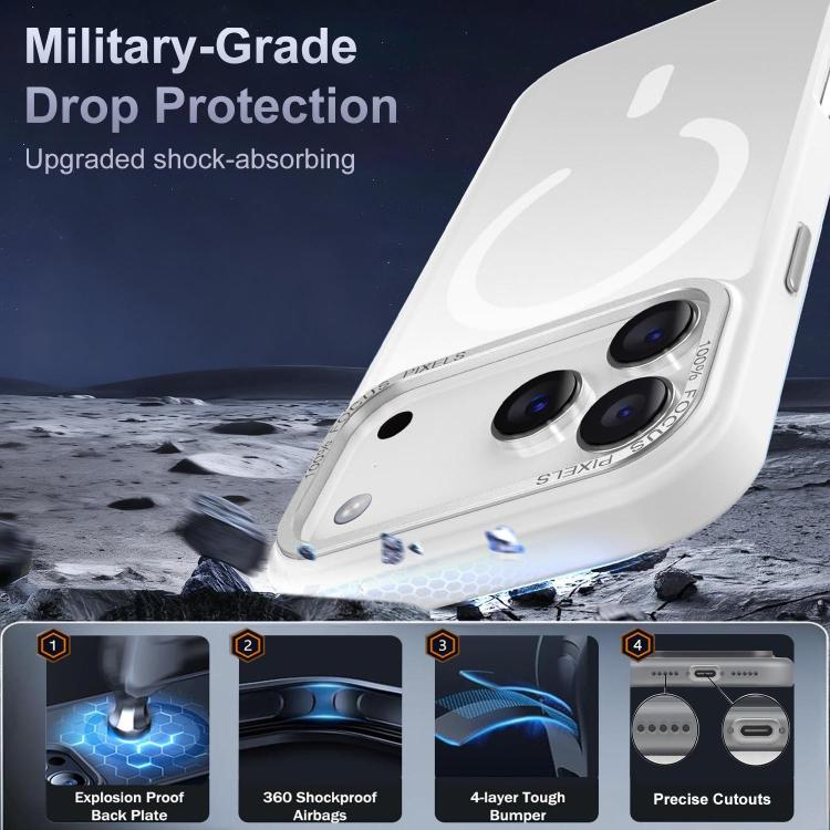 XDcase Metal Lens Frame Skin Feel Magnetic Phone Case, For iPhone 18 Pro, For iPhone 18 Pro Max, For iPhone 17 Pro Max