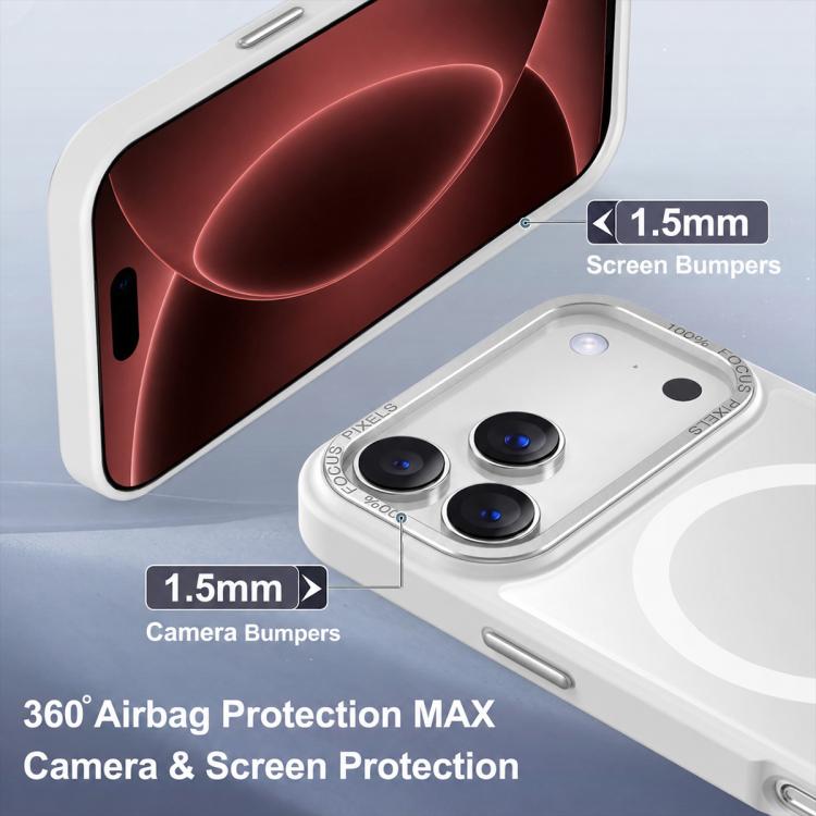 XDcase Metal Lens Frame Skin Feel Magnetic Phone Case, For iPhone 18 Pro, For iPhone 18 Pro Max, For iPhone 17 Pro Max