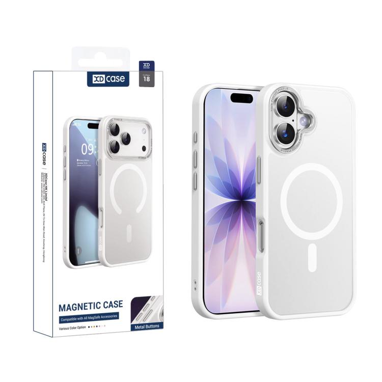 XDcase Metal Lens Frame Skin Feel Magnetic Phone Case, For iPhone 18, For iPhone 18 Pro, For iPhone 18 Pro Max