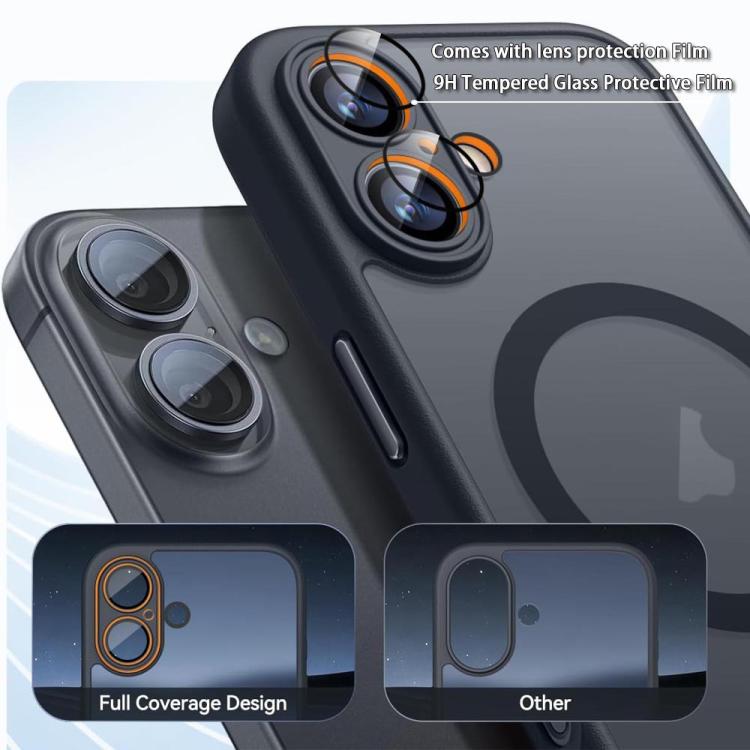 XDcase Skin Feel Magnetic Frosted Phone Case with Lens Film, For iPhone 13 Pro Max, For iPhone 13 Pro, For iPhone 13, For iPhone 12 Pro Max
