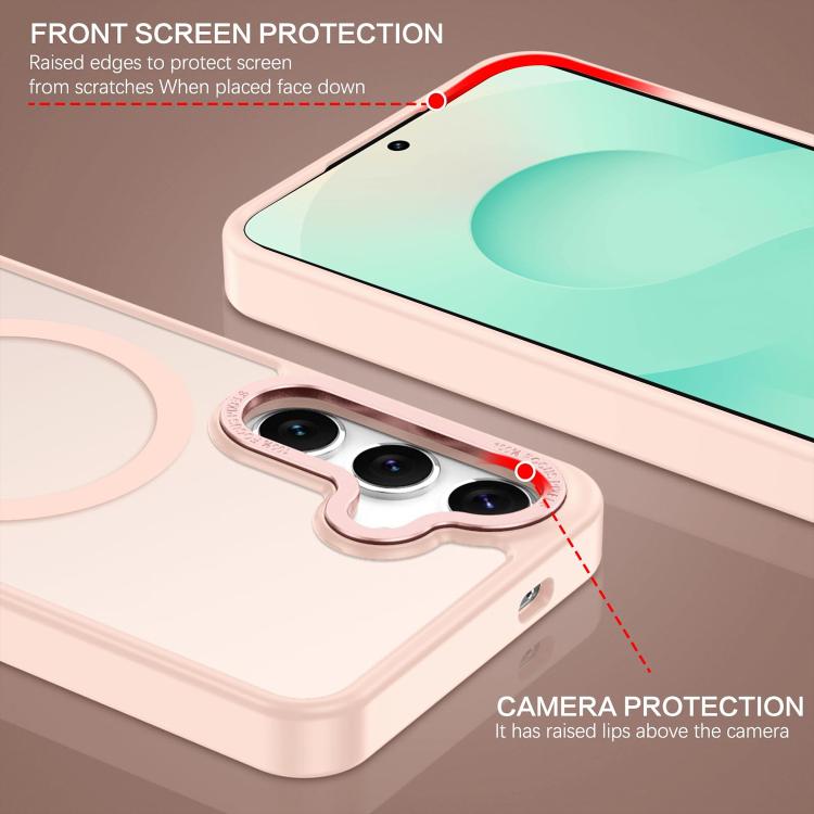 XDcase Metal Lens Frame Skin Feel Magnetic Phone Case, For Samsung Galaxy S25 5G, For Samsung Galaxy S25+ 5G, For Samsung Galaxy S25 Ultra 5G, For Samsung Galaxy S24 Ultra 5G, For Samsung Galaxy S24+ 5G