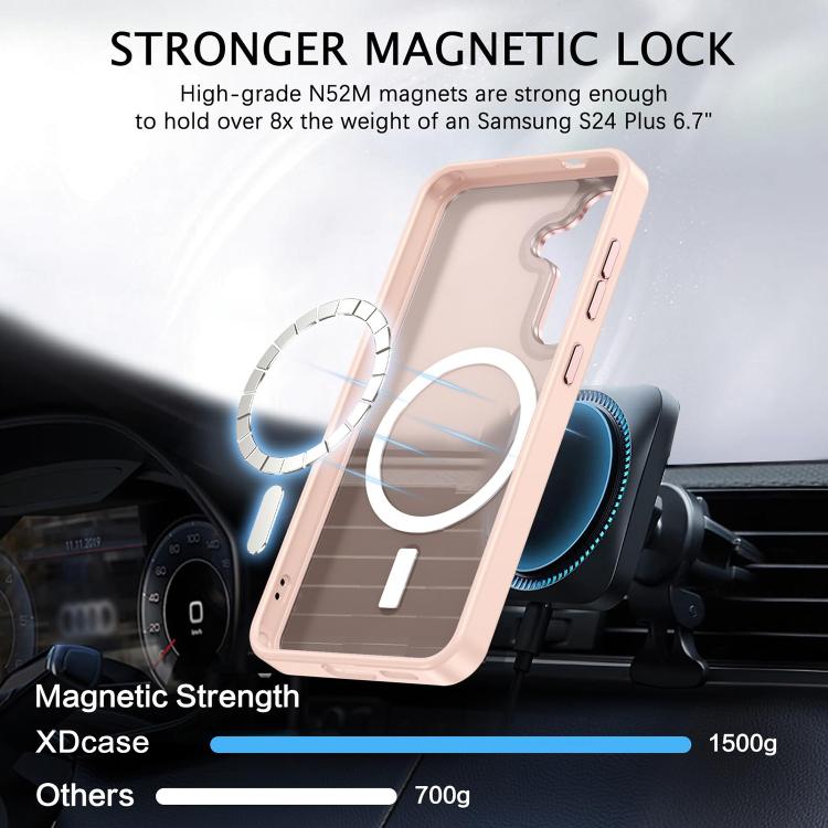 XDcase Metal Lens Frame Skin Feel Magnetic Phone Case, For Samsung Galaxy S25 5G, For Samsung Galaxy S25+ 5G, For Samsung Galaxy S25 Ultra 5G, For Samsung Galaxy S24 Ultra 5G, For Samsung Galaxy S24+ 5G