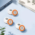 XDcase 3 Pairs Replacement Silicone Sponge Ear Tips, White Orange, Black Orange