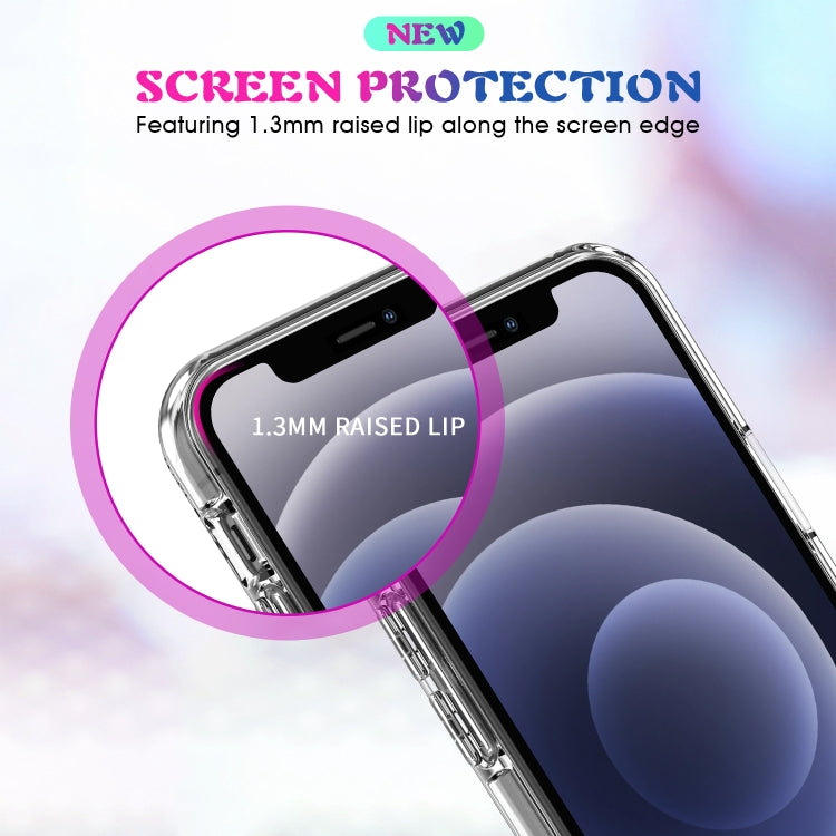 For iPhone 12 Pro Max Magsafe Case Simple Magnetic Ring All-inclusive Clear Crystal Acrylic PC +TPU Shockproof Case(Transparent)