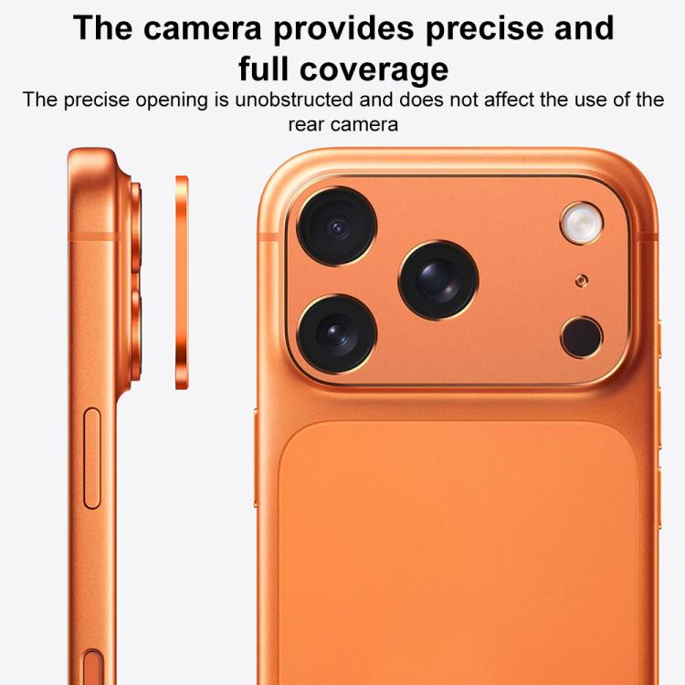 XDcase Metal Flat & Hollow Camera Lens Protector, For iPhone 17 Pro Max, For iPhone 17 Pro