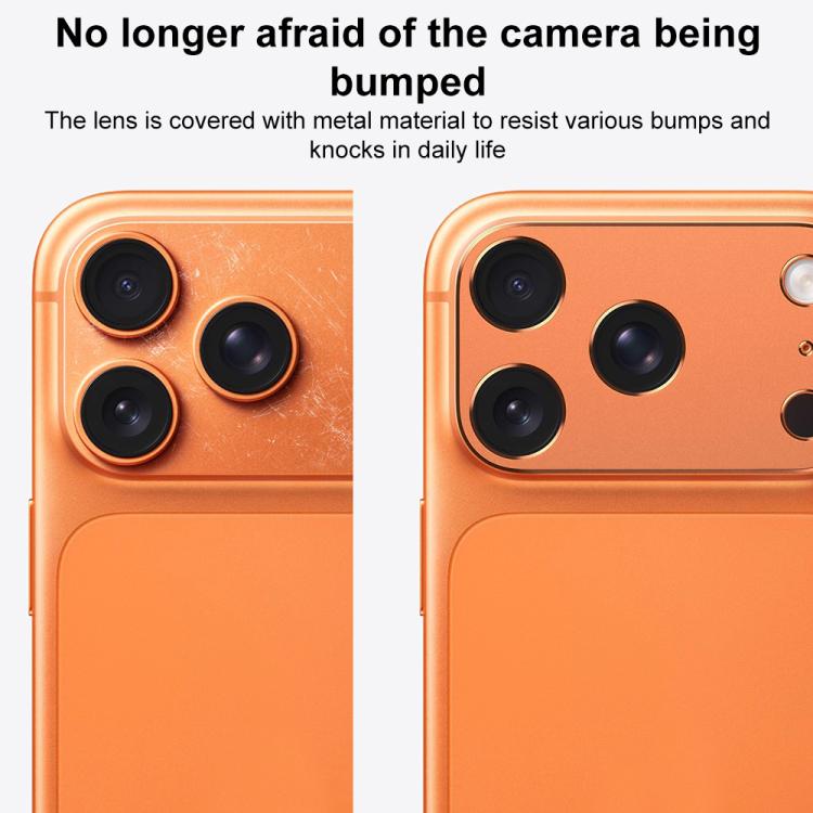 XDcase Metal Flat & Hollow Camera Lens Protector, For iPhone 17 Pro Max, For iPhone 17 Pro