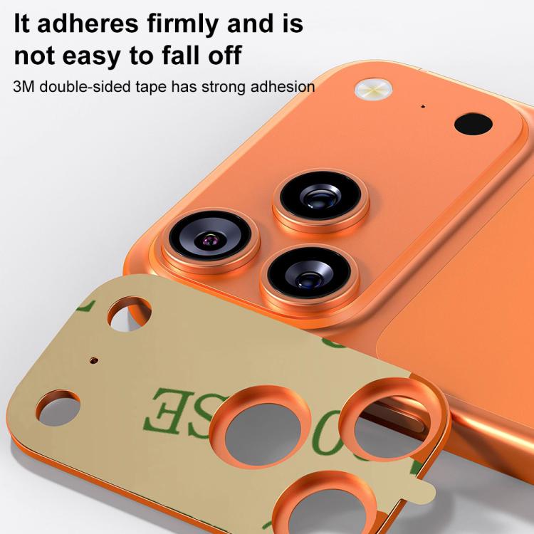 XDcase Metal Flat & Hollow Camera Lens Protector, For iPhone 17 Pro Max, For iPhone 17 Pro