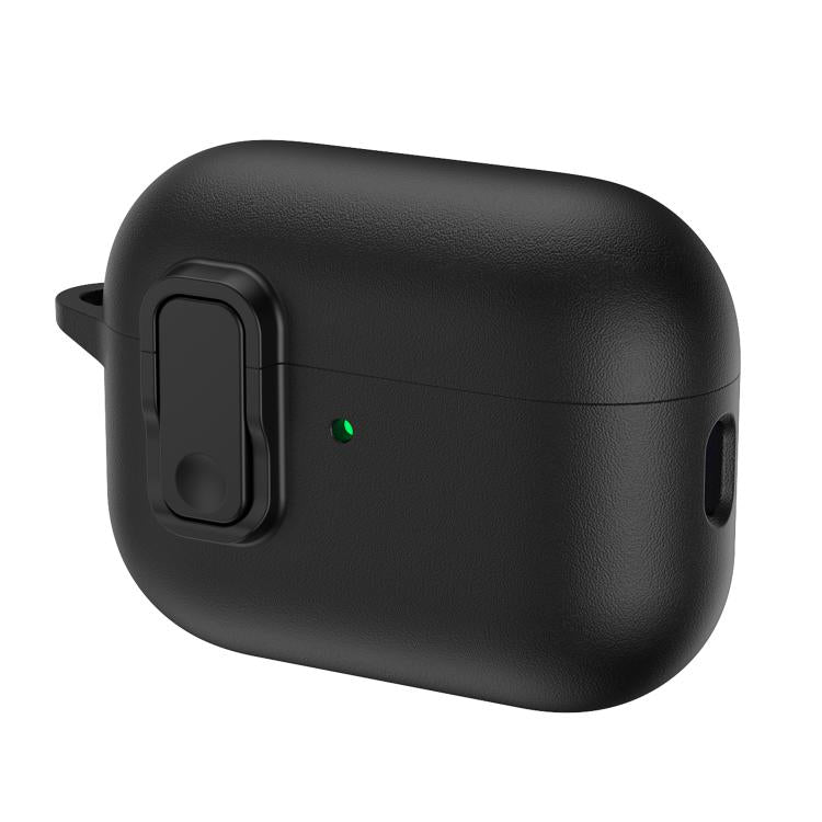 XDcase Faux Leather Texture Security Lock TPU Earbud Case, For AirPods Pro 3, For AirPods 4, For AirPods Pro 2 / 1
