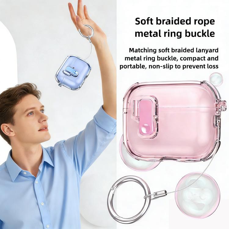 XDcase Transparent Silicone Automatic Pop-Up Earbud Case, For AirPods Pro 3, For AirPods 4, For AirPods Pro 2 / 1