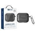 XDcase Carbon Fiber Texture Earbud Case with Hook, For AirPods Pro 3, For AirPods 4