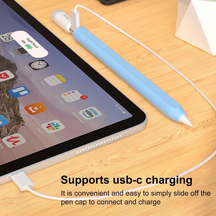 XDcase Jelly Detachable Cap Silicone Stylus Pen Sleeve, For Apple Pencil USB-C / 3