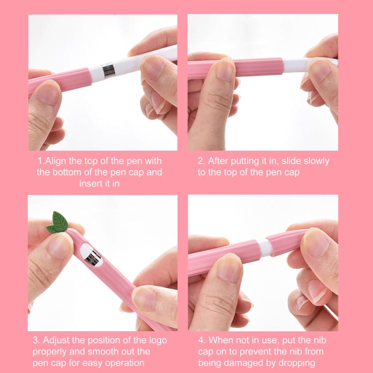 XDcase Fruit & Veggie Anti-Slip Silicone Stylus Pen Sleeve, For Apple Pencil Pro / 2