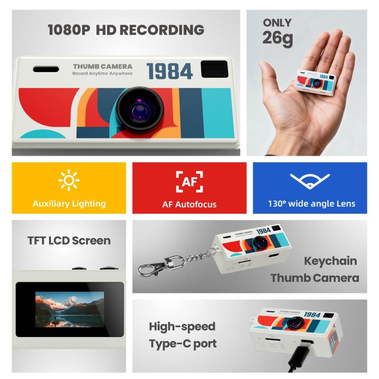 G6 0.96 inch TFT Screen Children Mini Digital Camera