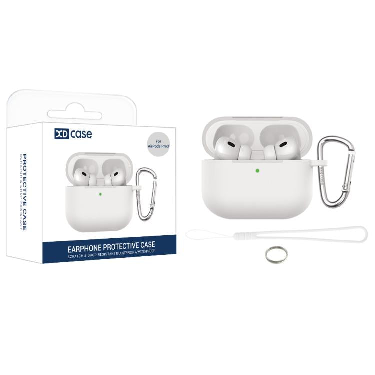 XDcase 2.5mm Thick Silicone Earbud Protective Case with Hook, For AirPods Pro 3, For AirPods 4, For AirPods Pro 2 / 1