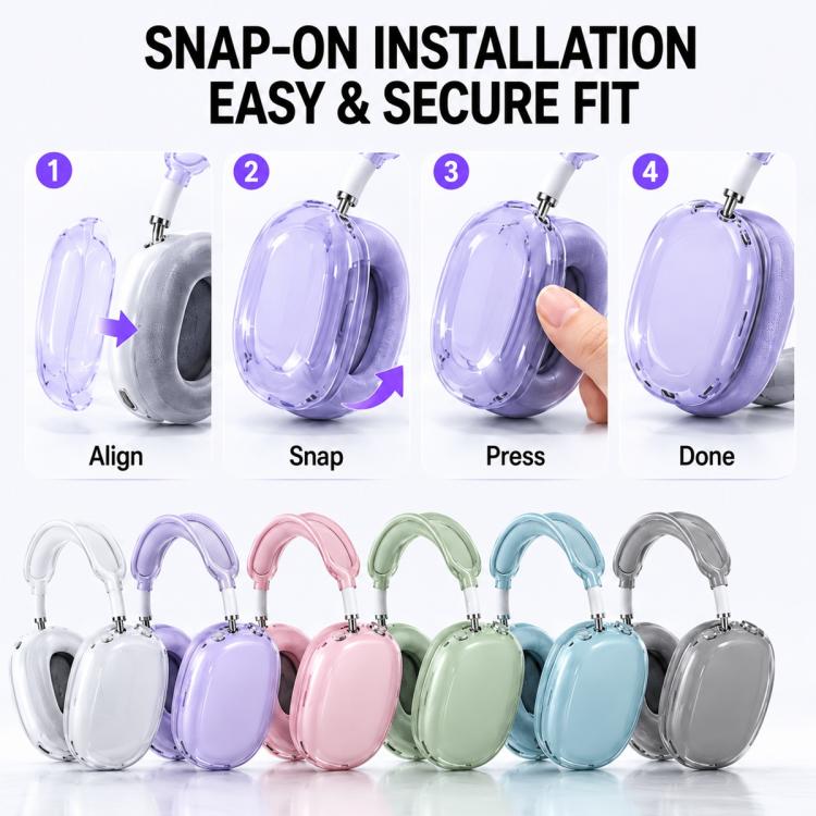 XDcase 3 in 1 TPU Headset Protective Case, For Apple AirPods Max / Max 2