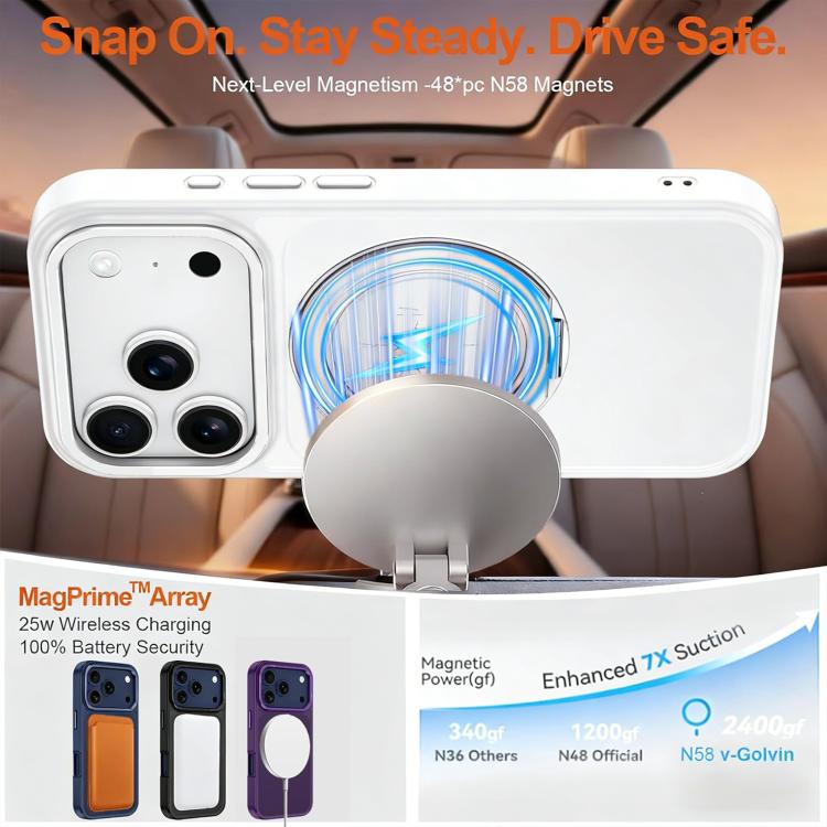 XDcase YADUN Rotating Bracket Magnetic Phone Case, For iPhone 17 Pro Max, For iPhone 17 Pro