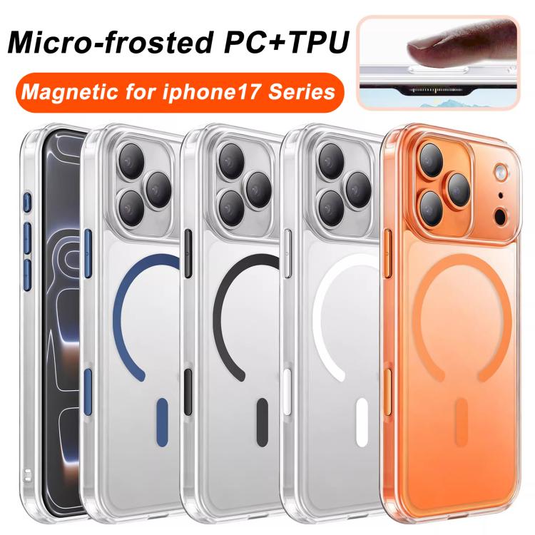XDcase Frosted Transparent Magnetic Shockproof Phone Case, For iPhone 18, For iPhone 18 Pro, For iPhone 18 Pro Max, For iPhone 17 Pro Max, For iPhone 17 Pro, For iPhone 17